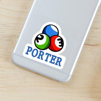 Porter Sticker Billiard Ball Notebook Image