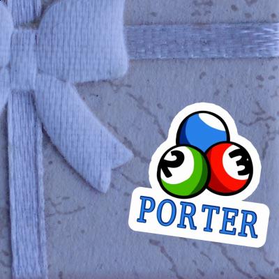 Porter Sticker Billiard Ball Notebook Image