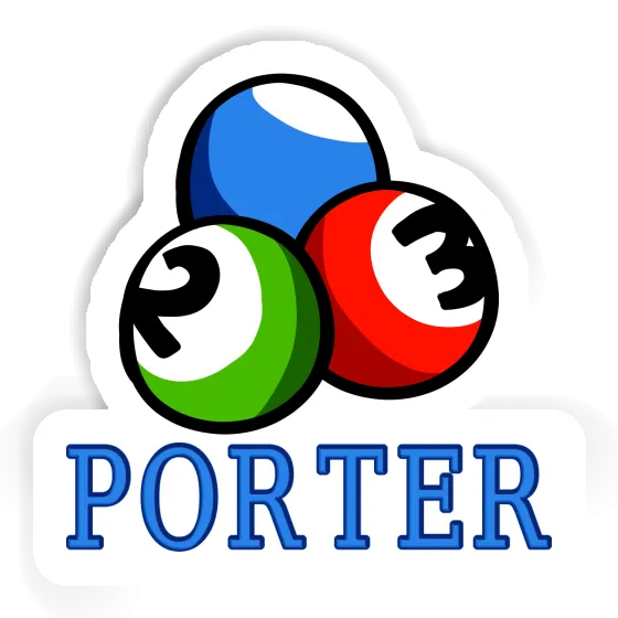 Porter Sticker Billiard Ball Image