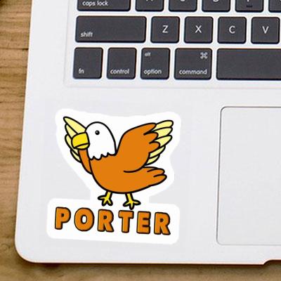 Sticker Porter Vogel Notebook Image