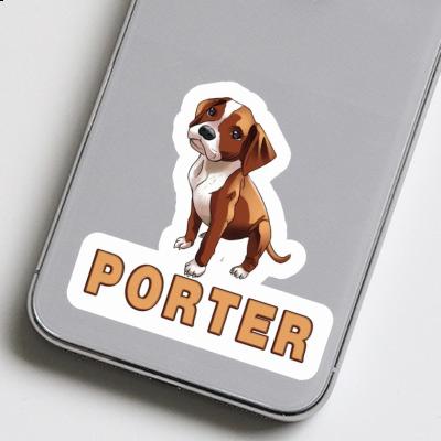 Sticker Boxer Dog Porter Image
