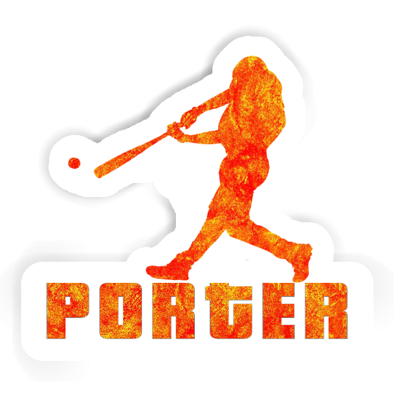 Sticker Porter Baseballspieler Gift package Image