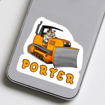 Sticker Porter Bulldozer Gift package Image