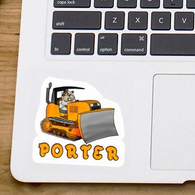 Bulldozer Sticker Porter Notebook Image