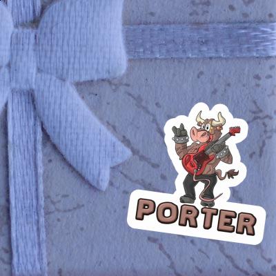 Porter Sticker Rocking Bull Laptop Image