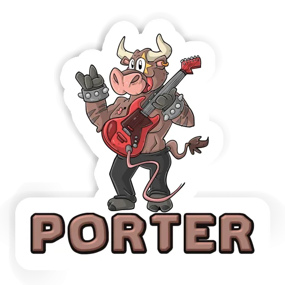 Porter Sticker Rocking Bull Notebook Image
