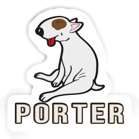 Aufkleber Bull Terrier Porter Laptop Image