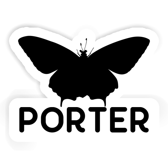 Sticker Schmetterling Porter Notebook Image