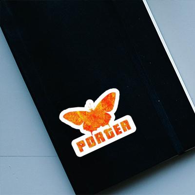 Papillon Autocollant Porter Notebook Image