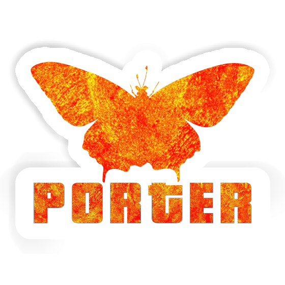 Porter Sticker Butterfly Image