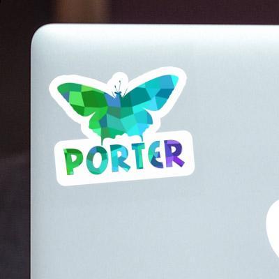 Aufkleber Porter Schmetterling Notebook Image