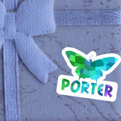 Autocollant Porter Papillon Gift package Image