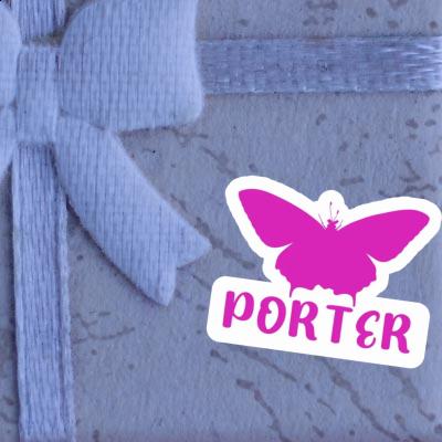 Porter Sticker Butterfly Notebook Image