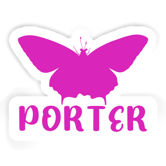 Porter Sticker Butterfly Image