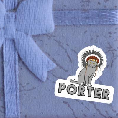 Porter Sticker Katze Notebook Image