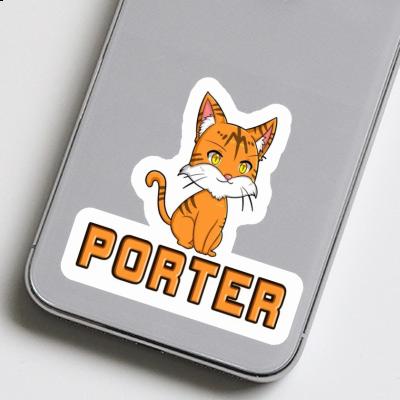 Porter Autocollant Chat Image