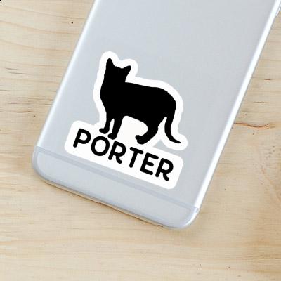 Sticker Porter Katze Notebook Image
