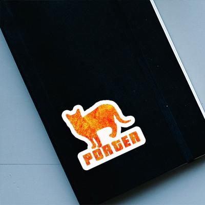 Autocollant Porter Chat Notebook Image