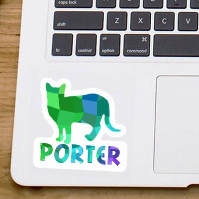 Katze Aufkleber Porter Laptop Image