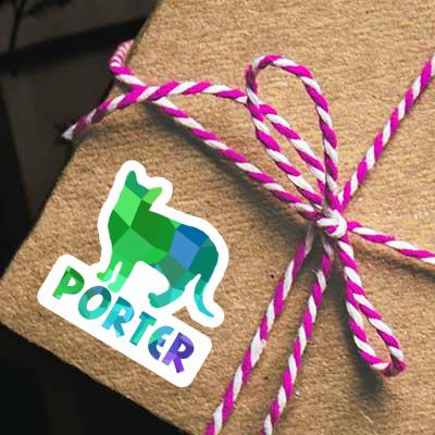Katze Aufkleber Porter Gift package Image