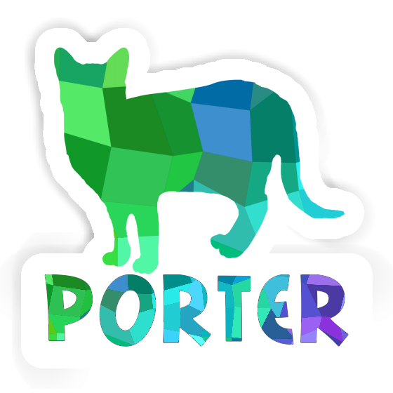 Porter Autocollant Chat Image