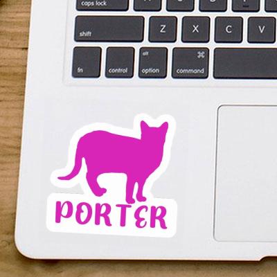 Cat Sticker Porter Image