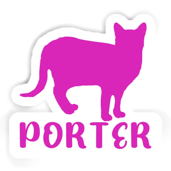 Cat Sticker Porter Image