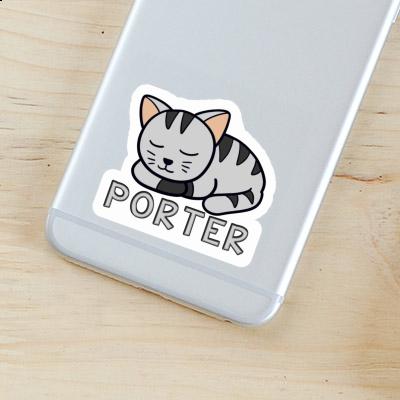 Cat Sticker Porter Notebook Image