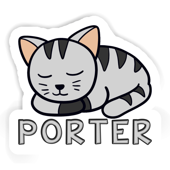Cat Sticker Porter Laptop Image