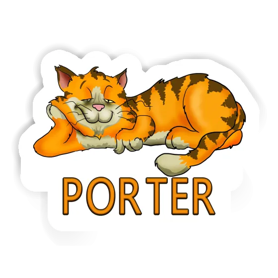 Porter Autocollant Chat Image