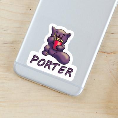 Porter Autocollant Chat Notebook Image