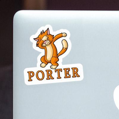 Cat Sticker Porter Notebook Image