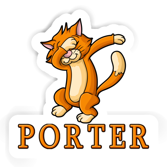 Katze Sticker Porter Laptop Image