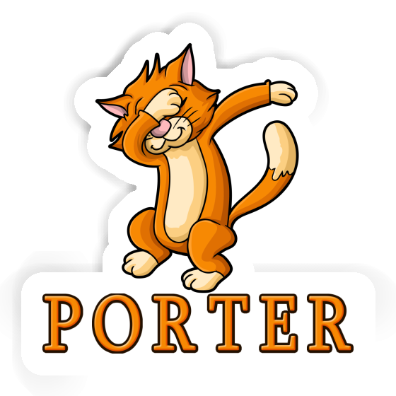 Cat Sticker Porter Image