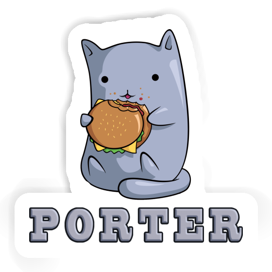 Porter Autocollant Chat Gift package Image