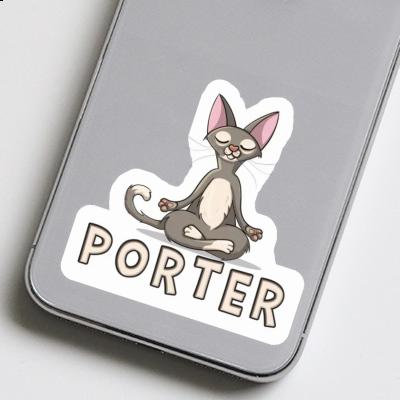 Aufkleber Porter Yoga-Katze Gift package Image