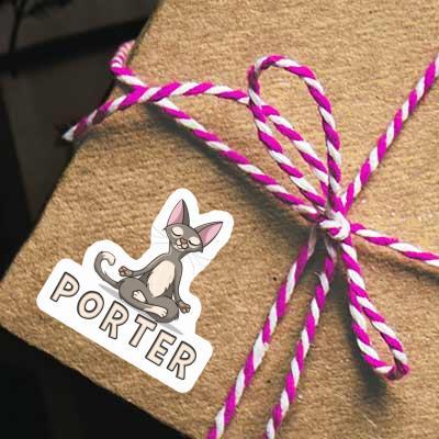 Aufkleber Porter Yoga-Katze Gift package Image