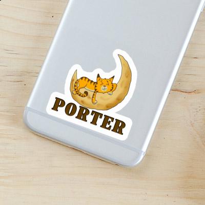 Porter Sticker Sleeping Cat Notebook Image