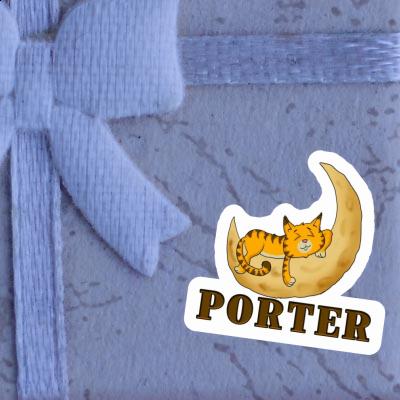 Porter Autocollant Chat Notebook Image