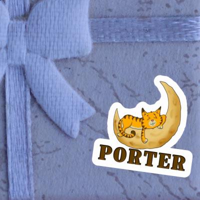 Porter Sticker Sleeping Cat Notebook Image