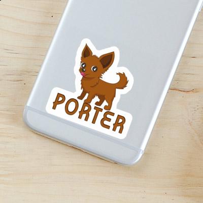 Porter Autocollant Chihuahua Gift package Image