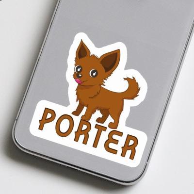 Sticker Porter Chihuahua Laptop Image