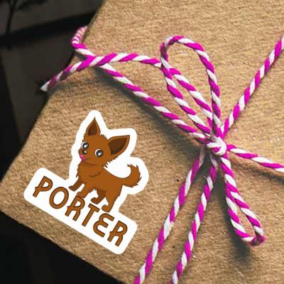 Sticker Porter Chihuahua Notebook Image