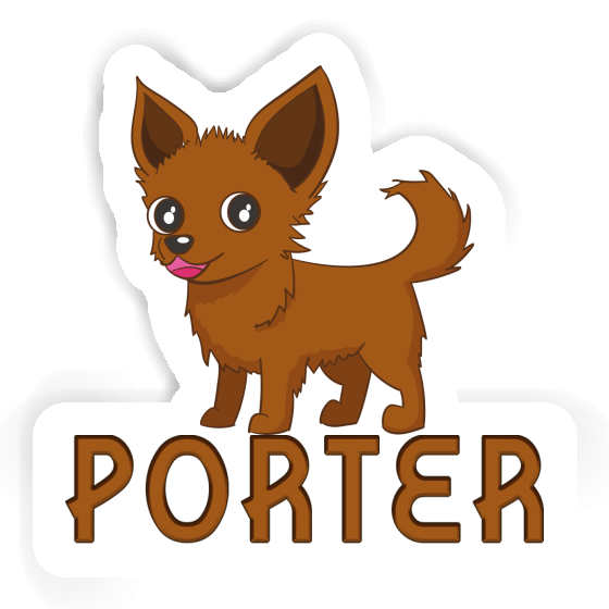 Porter Sticker Chihuahua Laptop Image