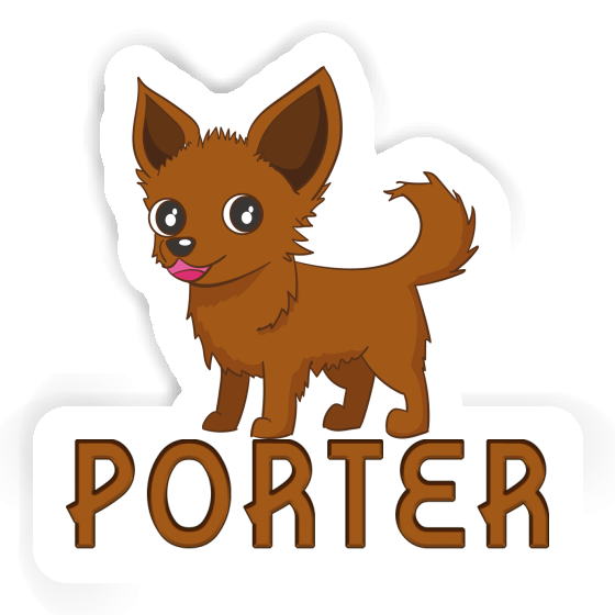 Porter Sticker Chihuahua Notebook Image