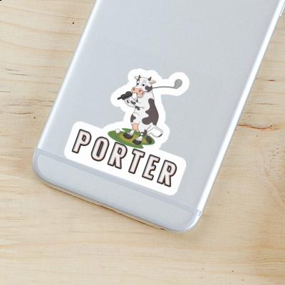 Sticker Cow Porter Laptop Image