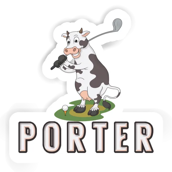 Sticker Cow Porter Image