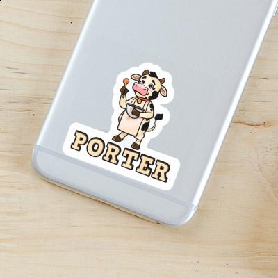 Porter Sticker Cow Notebook Image