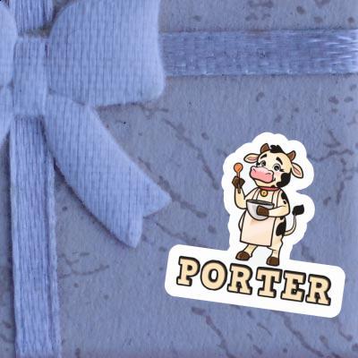 Porter Sticker Cow Image