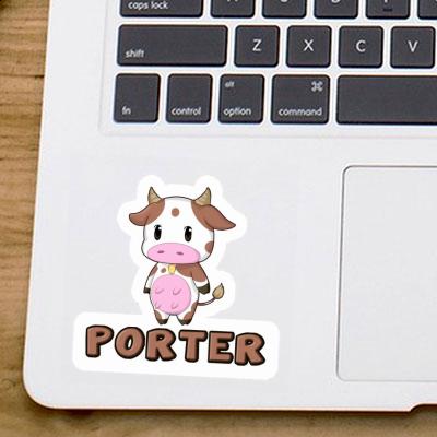 Porter Sticker Cow Notebook Image